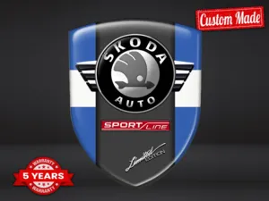 Skoda Silikonsticker Hochwertig Professionell Anpassbar